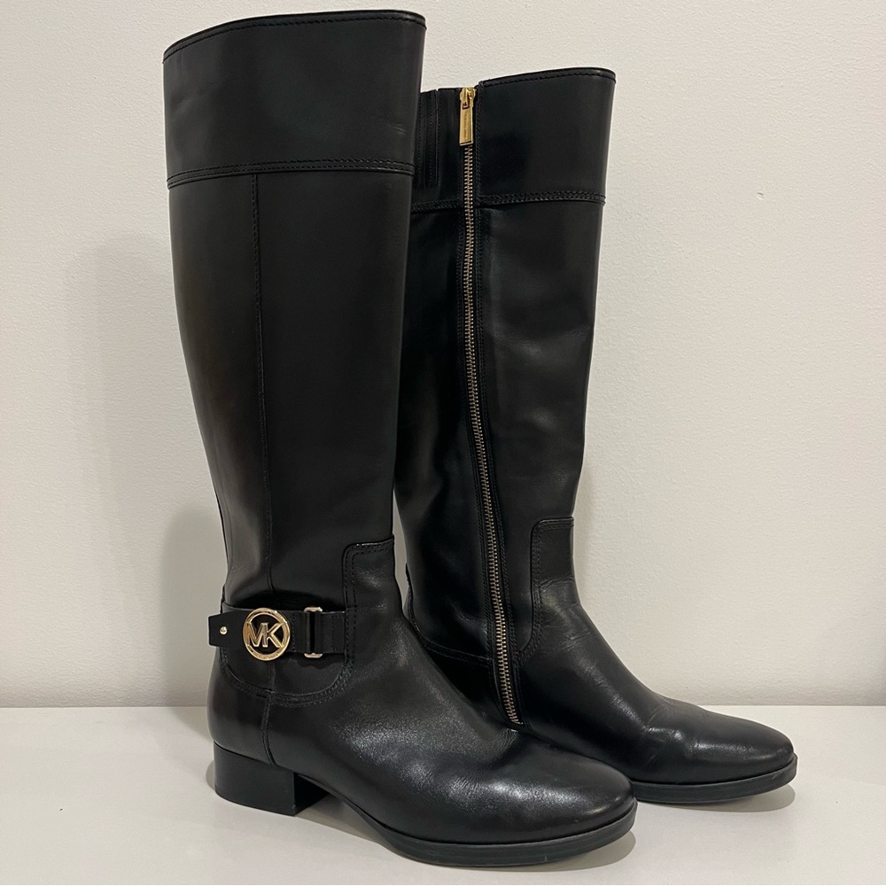 Michael Kors Leather Riding Boots